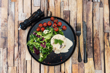 chicken and mushroom risotto