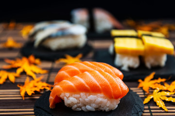 fresh sushi traditional japanese food on the table © ilolab