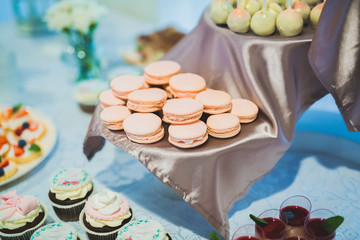 Buffet with a variety of delicious sweets, food ideas, celebration