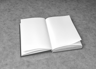 Blank catalog and book , magazines mock up on background. 3d