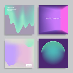 design templates with vibrant gradient shapes