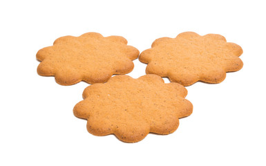 ginger biscuit flower isolated