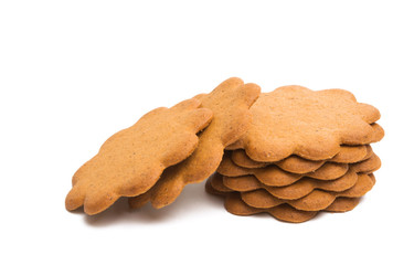 ginger biscuit flower isolated