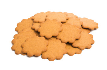 ginger biscuit flower isolated