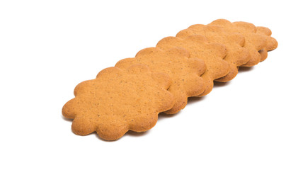 ginger biscuit flower isolated