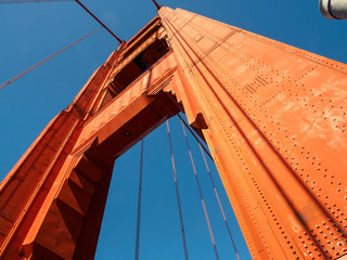 Golden Gate Bridge Pillar in San Francisco, California