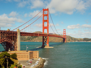 A beautiful view of the Golden Gate Bridge