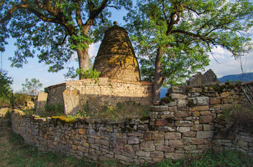 Kala-Koreysh. Mausoleum of governor in ancient fortress of Quraysh. Nature and travel. North...