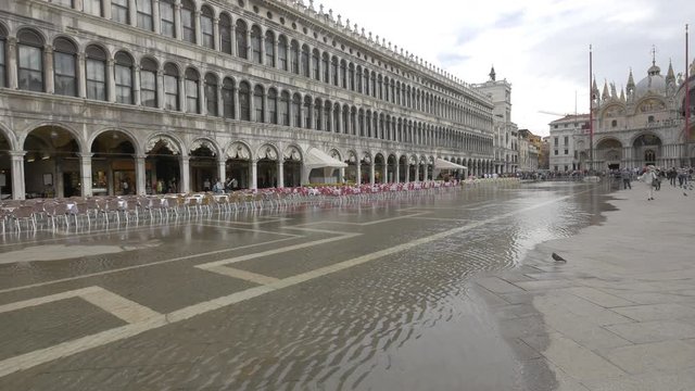 St Mark's Square during floods