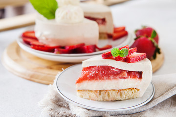 Baking or cooking ingredients, kitchen items for baking cake