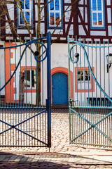 Fototapeta na wymiar Old houses in Michelstadt, Germany