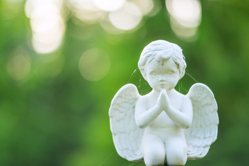 Small memorial object in cemetery