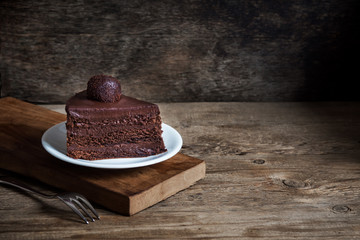 Piece of Chocolate Cake