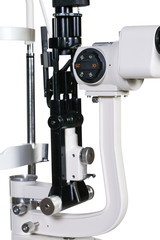Modern medical equipment - jphthalmology operation surgical microscope isolated