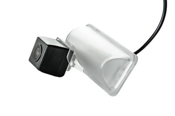 car rear view camera with a transparent plafond