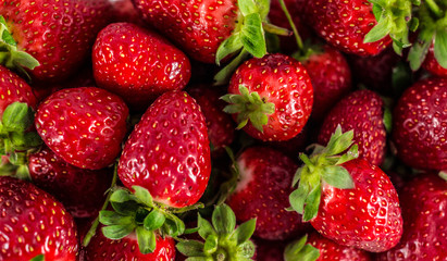 strawberry close up pattern