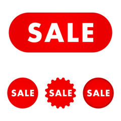 Sale red buttons