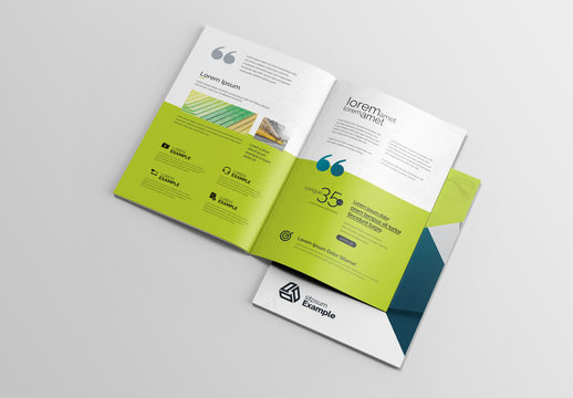 Green and Blue Flyer Layout