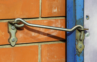 Heavy Metal Hook Locking Door