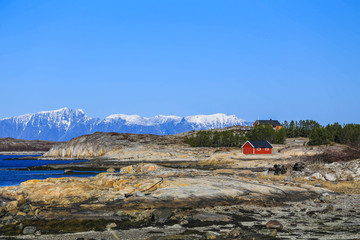Springtime and hike to Helløy island in Northern Norway