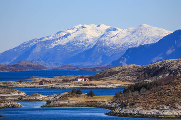 Springtime  hike  on Helloya in Northern Norway