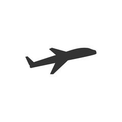 Airplane icon, plane sign. Vector illustration, flat design.