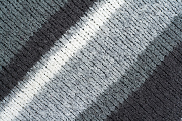 Sweater or scarf fabric texture large knitting. Knitted jersey background with a relief pattern. Wool hand- machine, handmade.