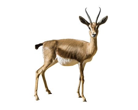 Gazel-Dorcas - wild animal isolated on white background