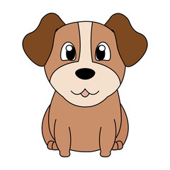 Obraz premium Abstract cute dog