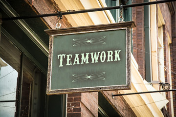 Obraz premium Schild 320 - Teamwork