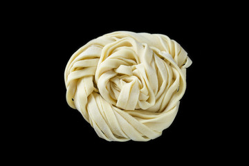 Classic italian pasta on a black background