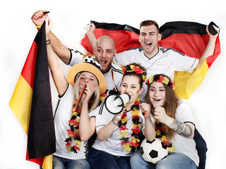 Fußballfans beim public viewing