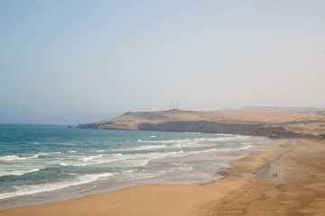 Fototapeta na wymiar Atlantic ocean coastline in Morocco
