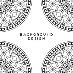 Vector mandala background