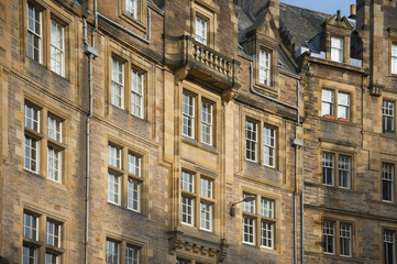 Fototapeta na wymiar typical architecture in Edinburgh UK