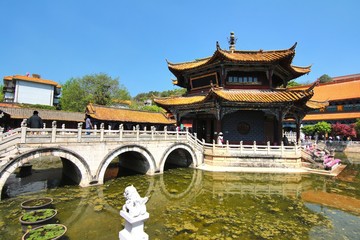 Yuantong Temple  with a history of more than 1,200 years in Kunming, Yunnan province, China