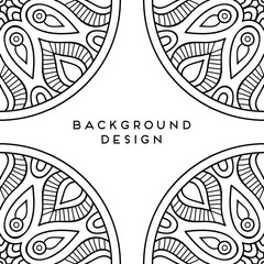 Vector mandala background