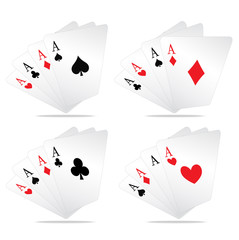 Poker playing cards with casino games