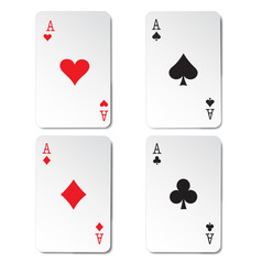 Poker playing cards with casino games