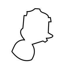 gas mask outline on white background