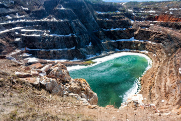 Deep flooded quarry