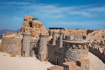 Fototapeta premium La Azohia fort in Cartagena, Murcia, Spain.