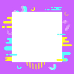 Abstract background with white frame. Vector illustration. 