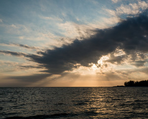 Naklejka na ściany i meble Sunset on Gulf of Mexico Siesta Key