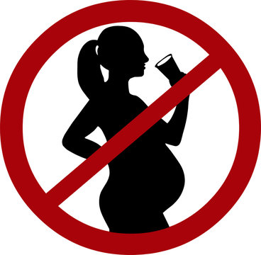 No Drinking While Pregnant Symbol