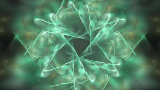 Imagem animada de fractais coloridas e misteriosas