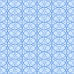 Seamless geometric pattern, blue circle abstract background, universal wallpaper