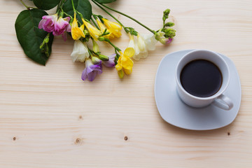 coffee paper flowers