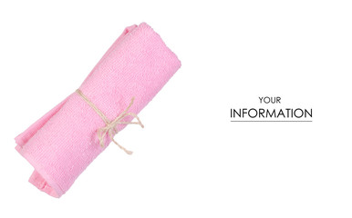 The pink towel roll pattern