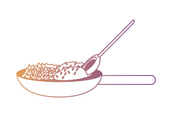 mexican food design with cochinita pibil dish icon over white background, colorful design. vector illustration